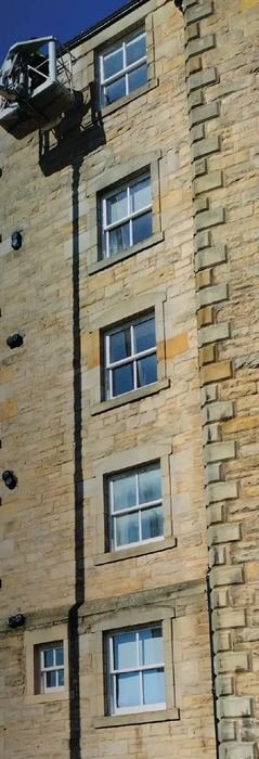 High-access platform working on an Edinburgh tenement building